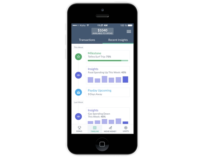 Koho mobile app | BetaKit Koho mobile app