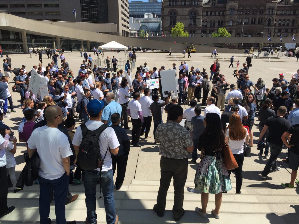 Uber Toronto rally | BetaKit Uber Toronto rally