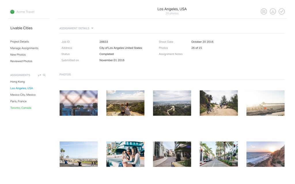 How the platform looks