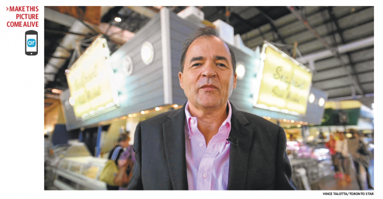 Editor Michael Cooke and Layar App in Toronto Star