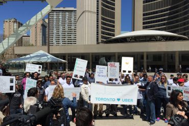 Uber Toronto rally