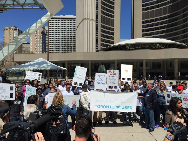 Uber Toronto rally