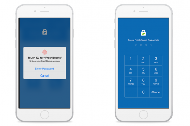 FreshBooks Touch ID