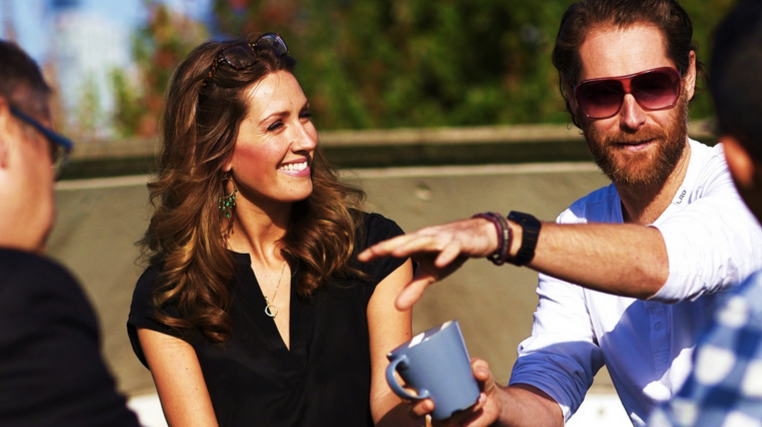 Meredith Powell and Hootsuite’s Ryan Holmes