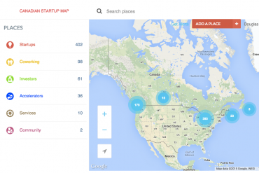 Canadian Startup Map