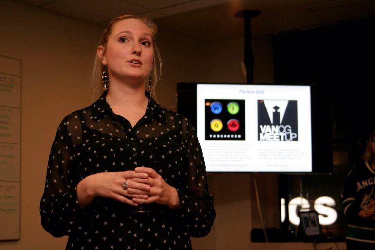 Ashley Scott at a WIGeh event