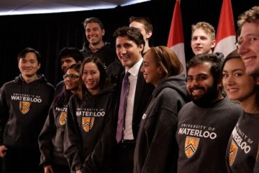 Justin Trudeau University of Waterloo