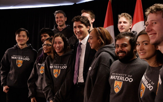 Justin Trudeau University of Waterloo