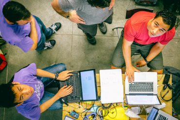 Startup Team Working