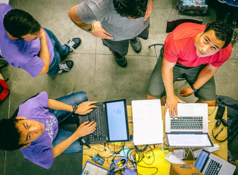 Startup Team Working