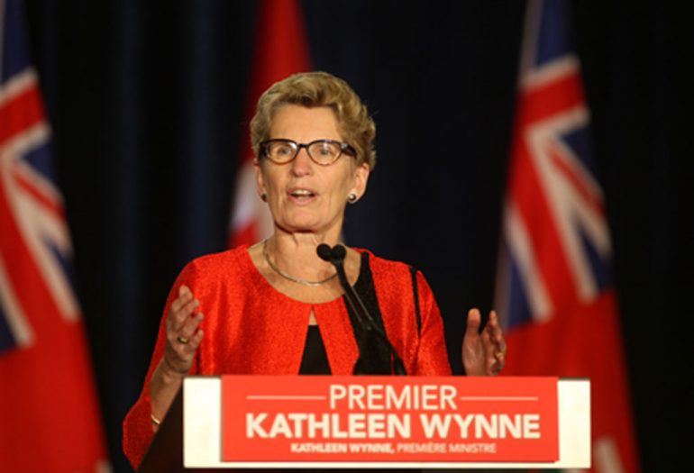 Ontario Premier Kathleen Wynne