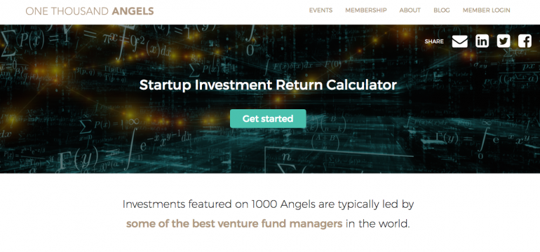 startup investment return calculator