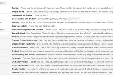 Shopify and Breitbart