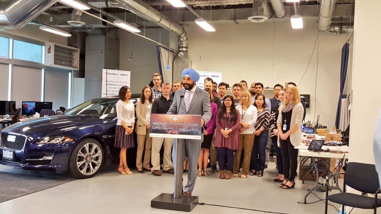 Minister Bains innovation supercluster