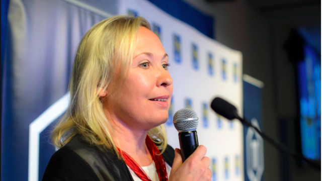 Lana Novikova founder of Heartbeat Au speaks at TECHTO