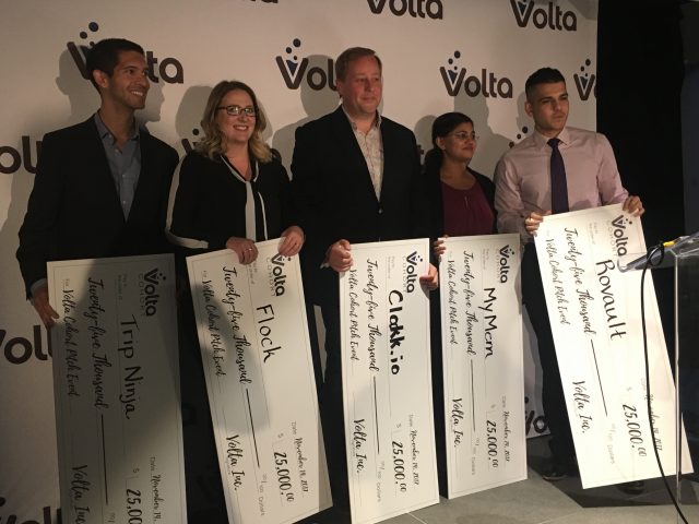 Rovault, Clockk.io , Trip Ninja, Flock, and MyMem recieve $25,000 investment from Volta Cohort