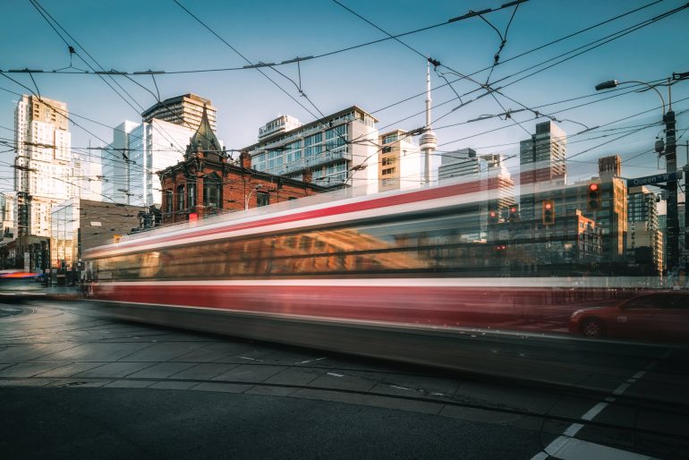 Toronto Queen and Spadina intersection