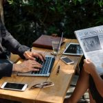 people talking business