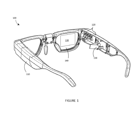 Thalmic patent glasses temple