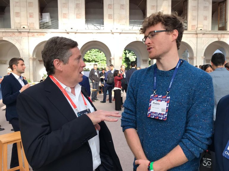 Toronto Mayor John Tory and Paddy Cosgrave