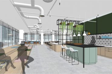 Uber Toronto Engineering Hub Cafeteria - 16 floor