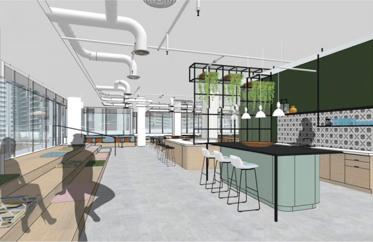 Uber Toronto Engineering Hub Cafeteria - 16 floor