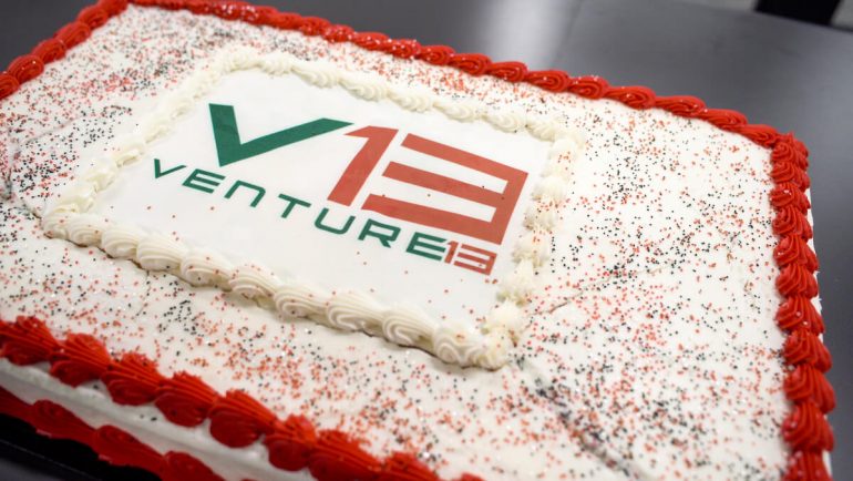 Venture13 birthday cake