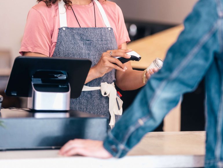 Small business taking payment