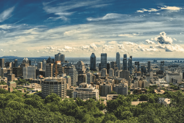 Montreal skyline from Mount Royal