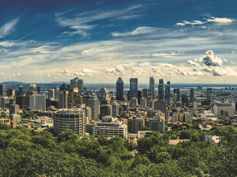 Montreal skyline from Mount Royal