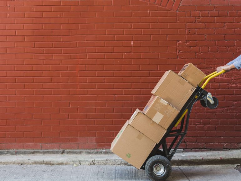 Package delivery courier