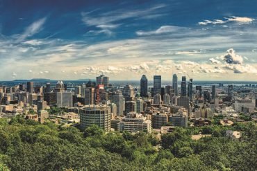 Montreal skyline from Mount Royal