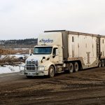 Hydra Energy-branded semi tractor trailer truck
