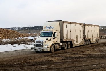 Hydra Energy-branded semi tractor trailer truck