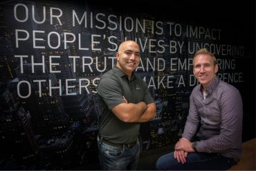 Magnet Forensics founder Jad Saliba and CEO Adam Belsher