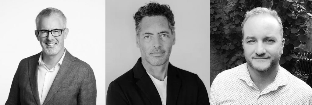 Thin Air labs founding team (from left) Jim Gibson, James Lochrie, Greg Hart | BetaKit