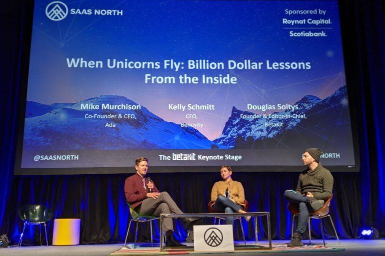 SAAS NORTH Ada and Benevity Unicorns panel