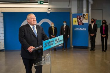 Meta (Facebook) Doug Ford at Meta Toronto Office March 29, 2022