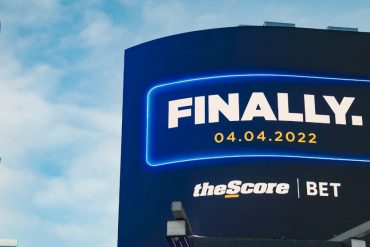 theScore Bet billboard