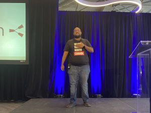 BetaKit T-shirt at Volta