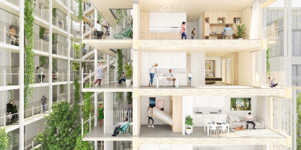 rendering of possible Intelligent City building | BetaKit