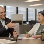 TD advisor with a woman