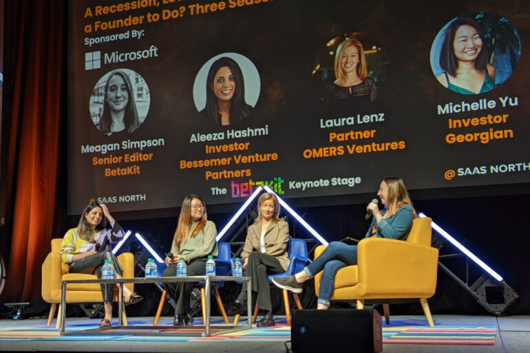 SAAS NORTH panel on VC and funding market 2022.