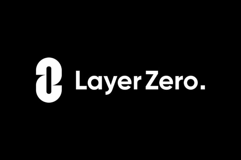 LayerZero Labs logo - white on black