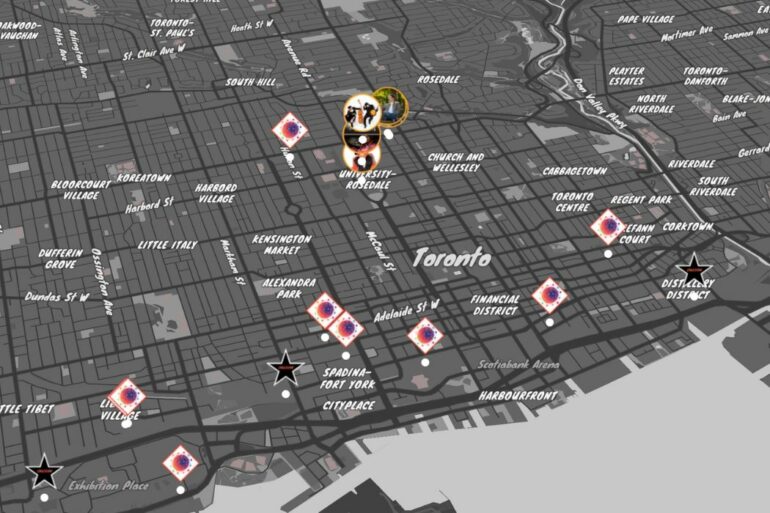 Collision afterparties map