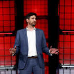 Immigration minister Sean Fraser on stage at Collision