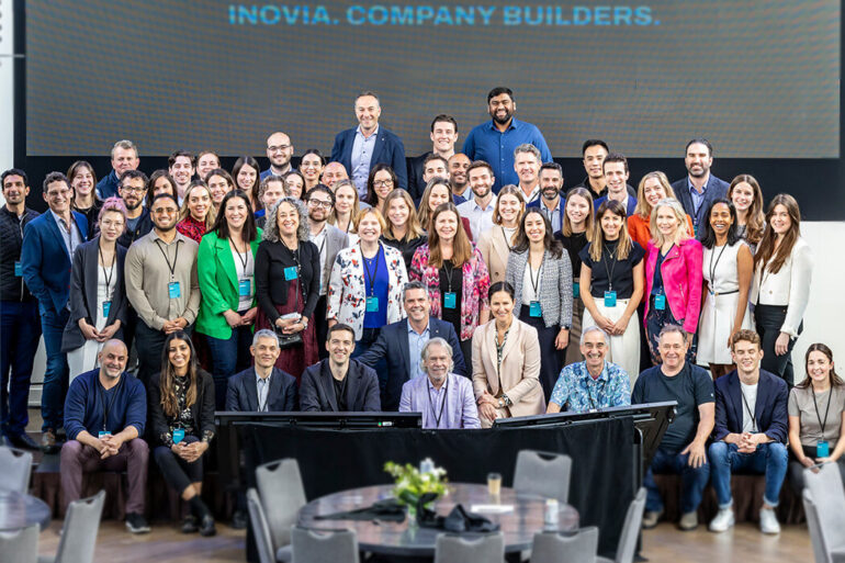 The Inovia Capital team at the VC firm's recent annual general meeting.