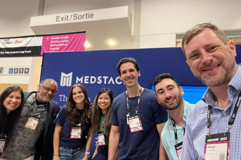 The MedStack team at Collision Conference 2023 in Toronto.
