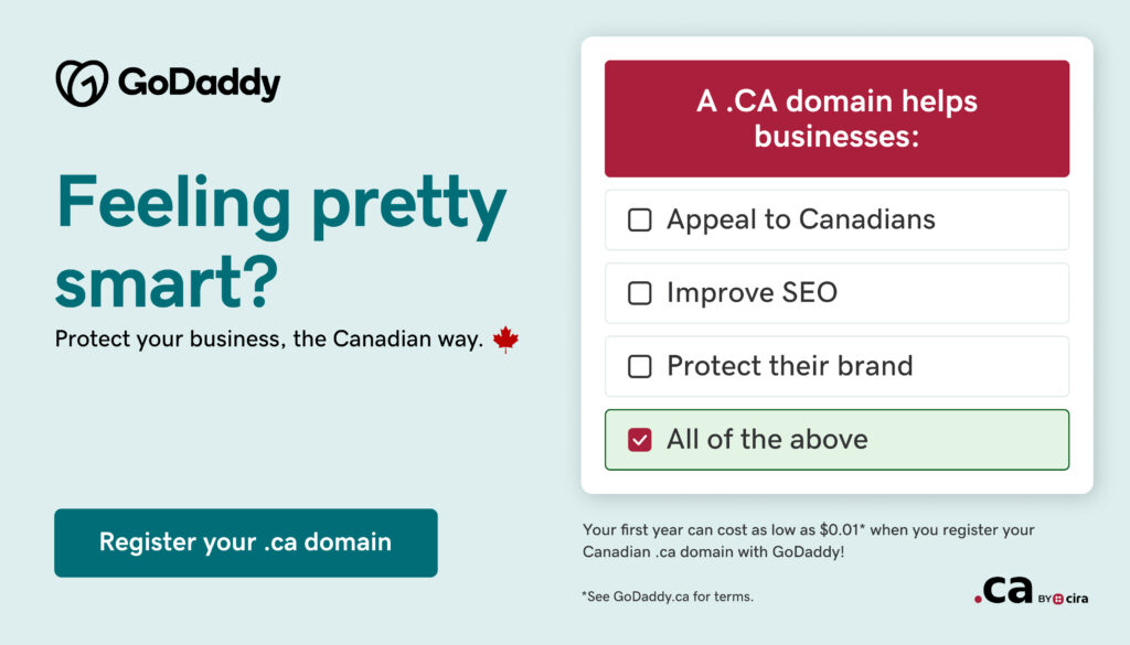 Week 1 - Go Daddy Ad | BetaKit