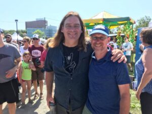 Charles with Great Big Sea's Alan Doyle.